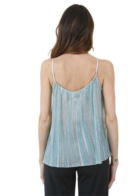 Top lurex con spalline sottili in raso scintillante FORTE FORTE | Top | 13920MYTOP6004